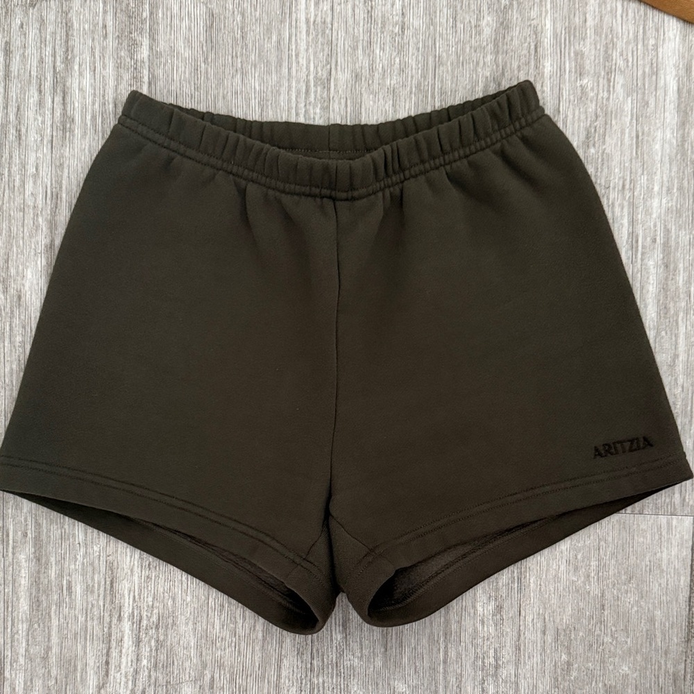 Aritzia Sweatfleece high waisted Shorts